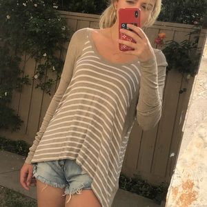 Striped long sleeve shirt